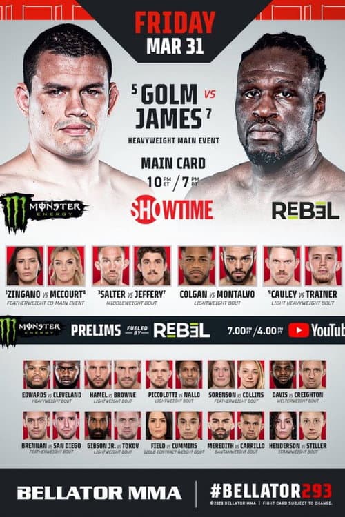Постер: Bellator 293: Golm vs. James