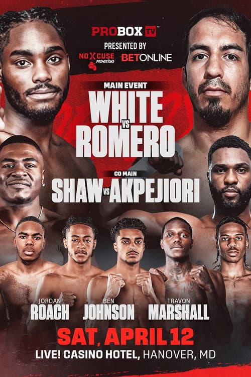 Постер: Jordan White vs. Jose Matias Romero