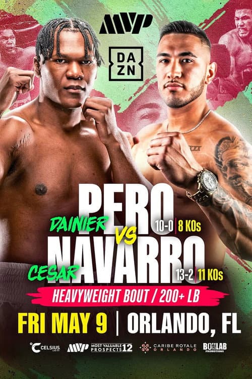 Постер: Dainier Pero vs. Cesar Navarro