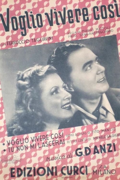 Постер: Voglio vivere cosi