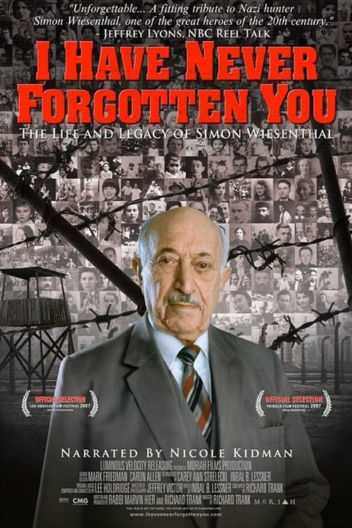 Постер: Je ne vous ai jamais oublié : la vie et l'héritage de Simon Wiesenthal