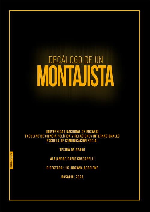 Постер: Decálogo de un montajista