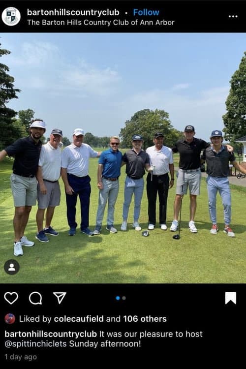 Постер: Sandbagger Invitational X with Cole Caufield and Trevor Zegras