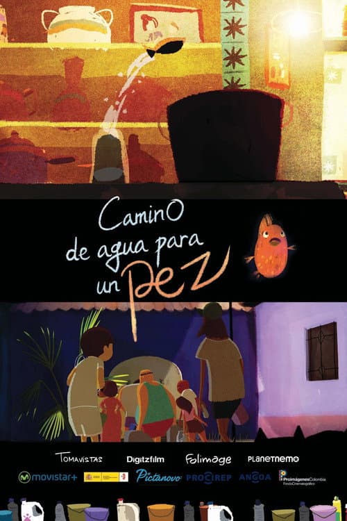 Постер: Camino de agua para un pez
