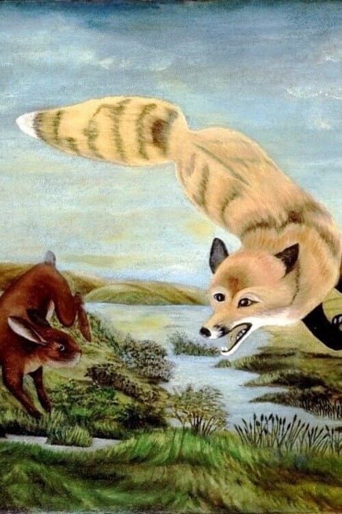 Постер: Renard et lapins