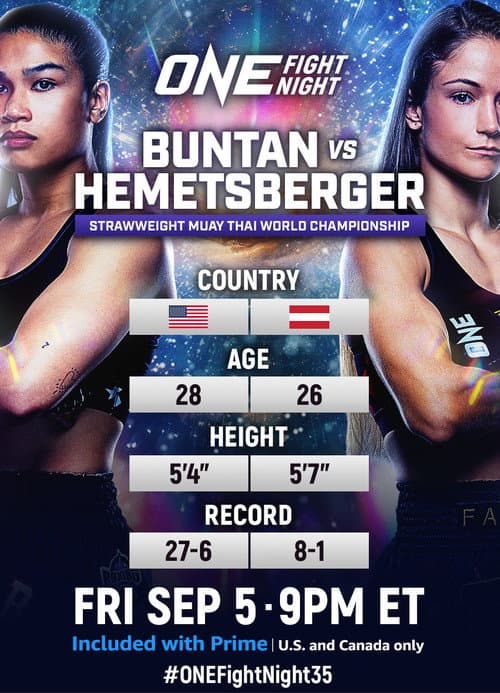 Постер: ONE Fight Night 35: Buntan vs. Hemetsberger