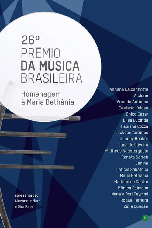 Постер: 26º Prêmio da Música Brasileira - Homenagem a Maria Bethânia