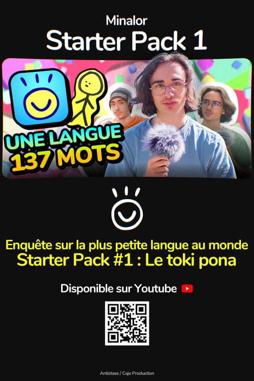 Постер: Enquête sur la plus petite langue au monde - Starter Pack #1 : Le toki pona