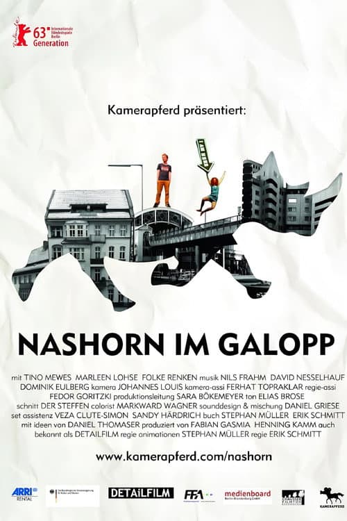 Постер: Nashorn im Galopp