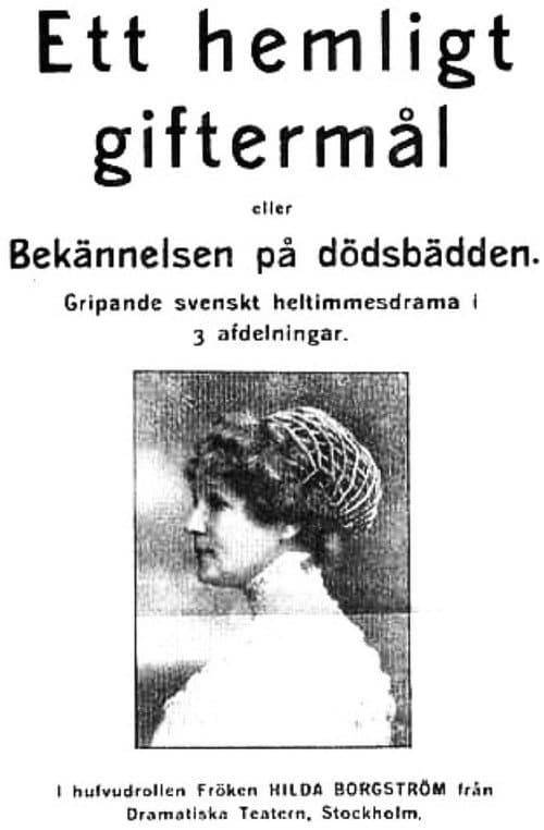 Постер: Ett hemligt giftermål eller Bekännelsen på dödsbädden