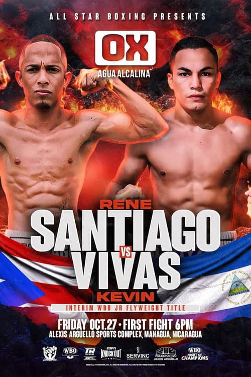 Постер: Rene Santiago vs. Kevin Vivas