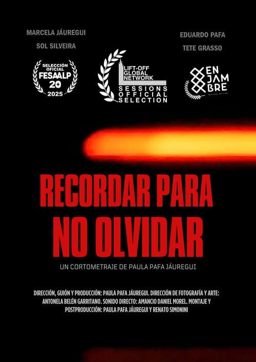 Постер: Recordar para no olvidar