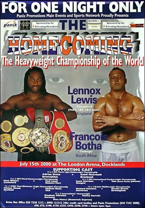 Постер: Lennox Lewis vs. Francois Botha