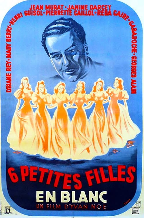 Постер: Six petites filles en blanc