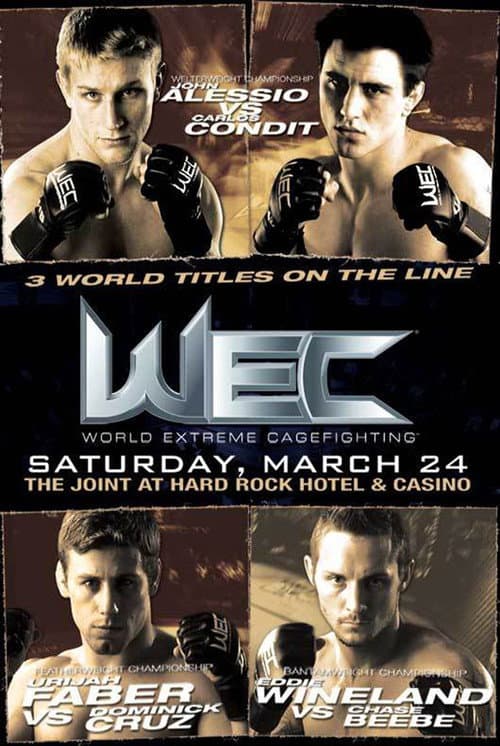 Постер: WEC 26: Condit vs. Alessio