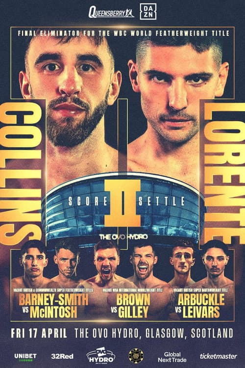 Постер: Nathaniel Collins vs. Cristobal Lorente II