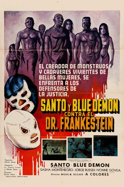 Постер: Santo y Blue Demon contra el doctor Frankenstein