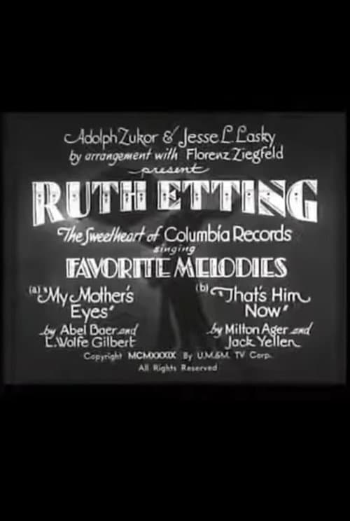 Постер: Ruth Etting in Favorite Melodies