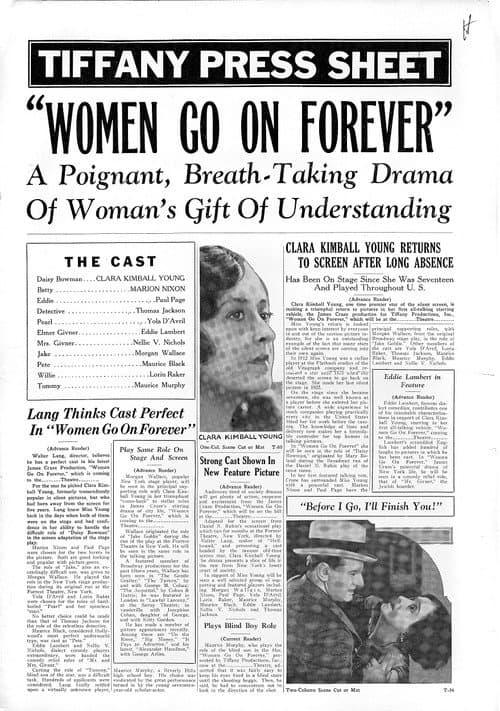 Постер: Women Go on Forever