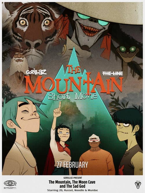 Постер: Gorillaz Present: The Mountain, The Moon Cave and The Sad God