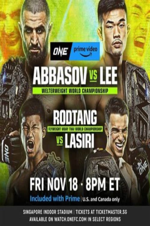 Постер: ONE on Prime Video 4: Abbasov vs. Lee