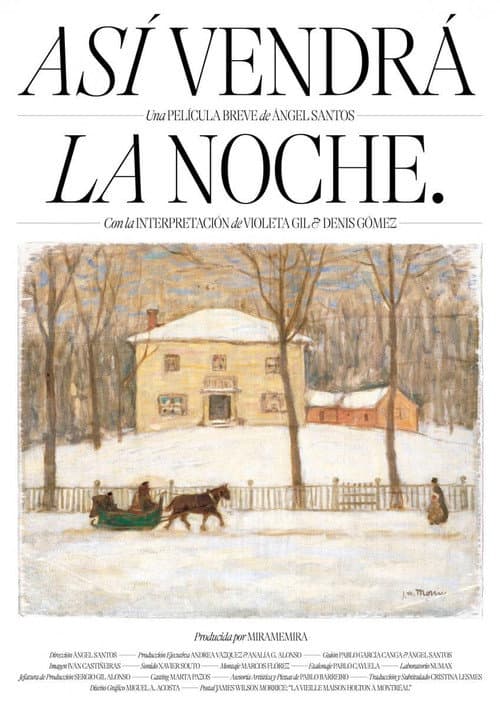 Постер: Así vendrá la noche