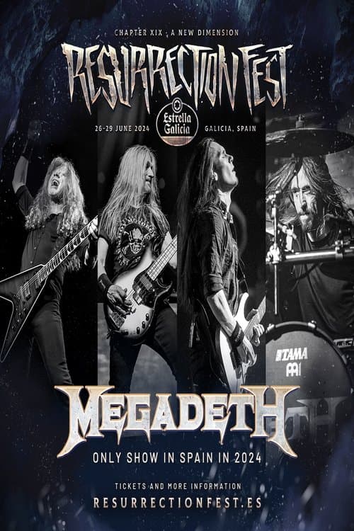 Постер: MEGADETH - Live at Resurrection Fest EG 2024