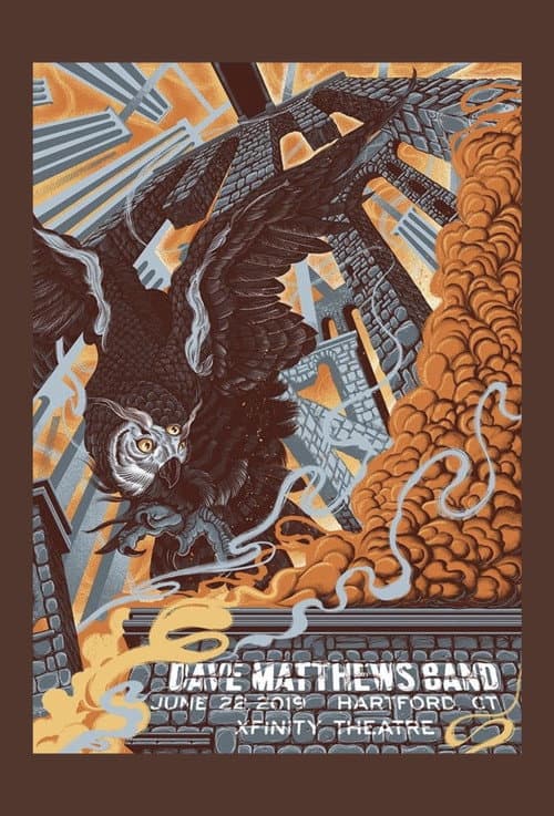 Постер: Dave Matthews Band: Xfinity Theatre - Hartford, CT - 6/22/19