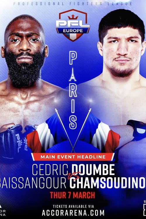 Постер: PFL 2024 Europe #1: Regular Season - Doumbé vs. Chamsoudinov