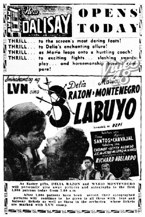 Постер: Tatlong Labuyo