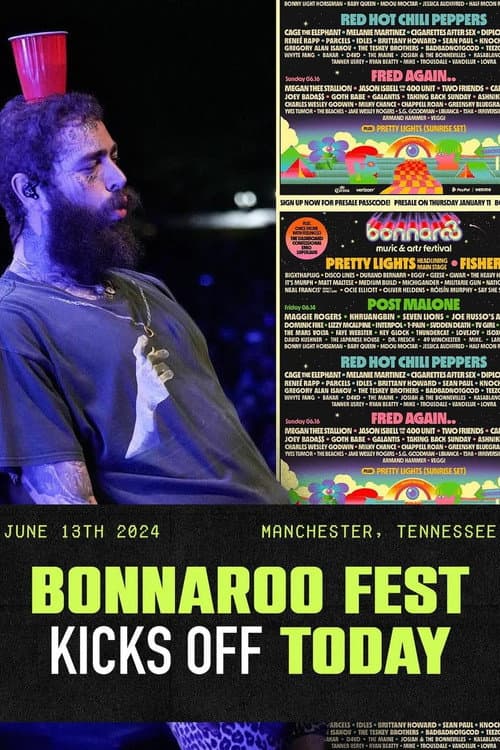 Постер: Post Malone live at Bonnaroo 2024