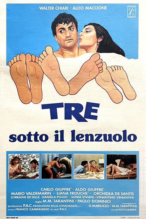 Постер: Tre sotto il lenzuolo