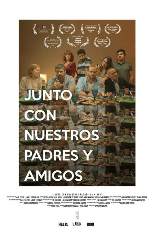 Постер: Junto con nuestros padres y amigos