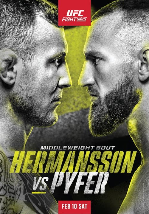 Постер: UFC Fight Night 236: Hermansson vs. Pyfer