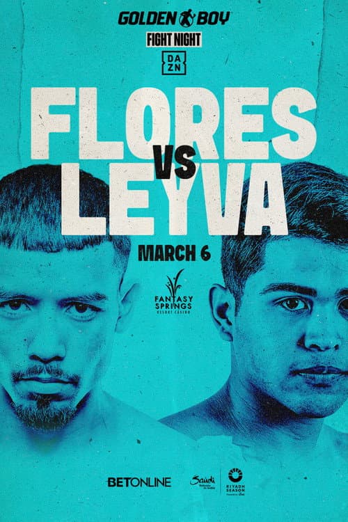 Постер: Manuel Flores vs. Jorge Leyva