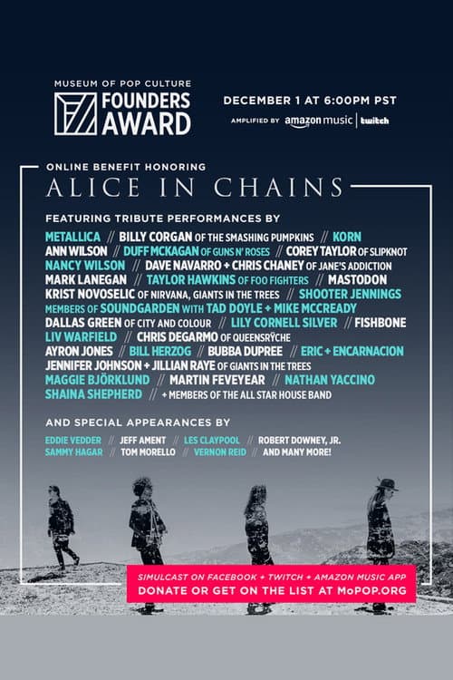Постер: MoPOP Founders Award 2020 Honoring Alice in Chains