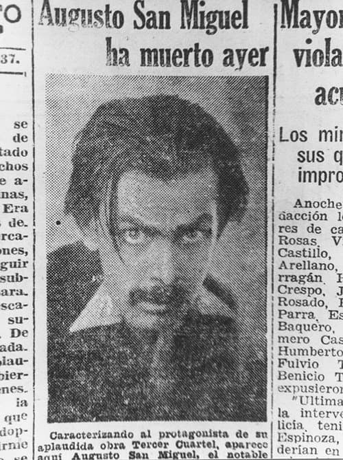 Постер: Augusto San Miguel Ha Muerto Ayer