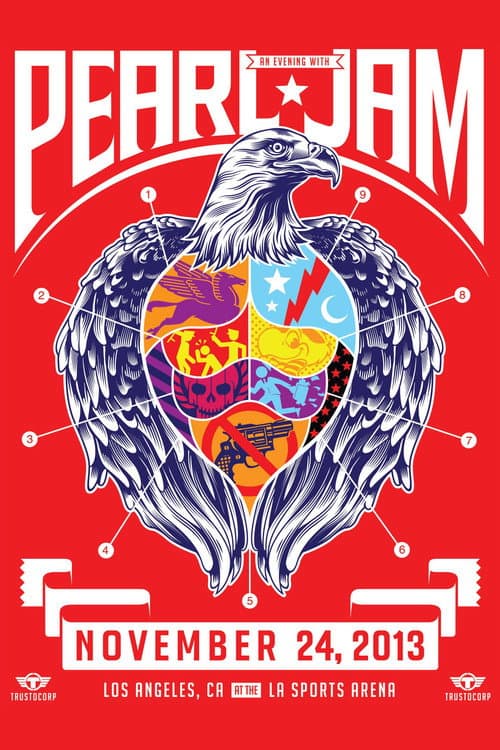 Постер: Pearl Jam: Los Angeles 2013 - Night 2