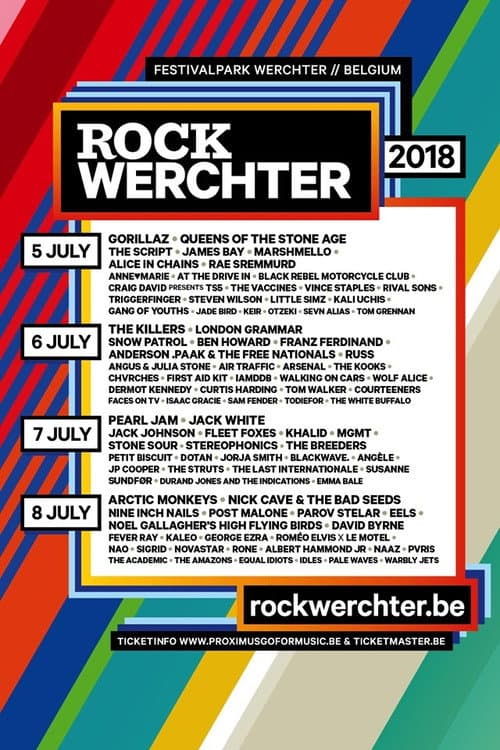Постер: Pearl Jam: Rock Werchter 2018