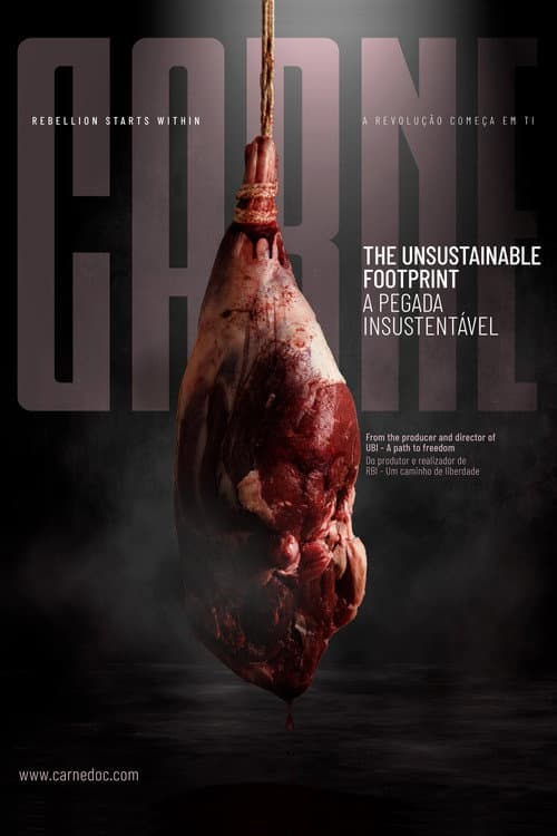 Постер: Carne: A Pegada Insustentável