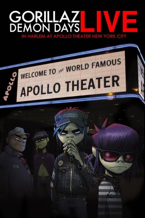 Постер: Gorillaz: Demon Days Live in Harlem at Apollo Theater