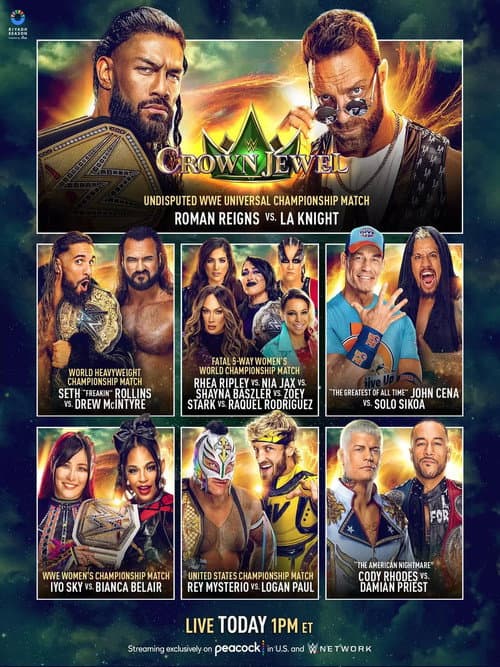Постер: WWE Crown Jewel 2023 Kickoff