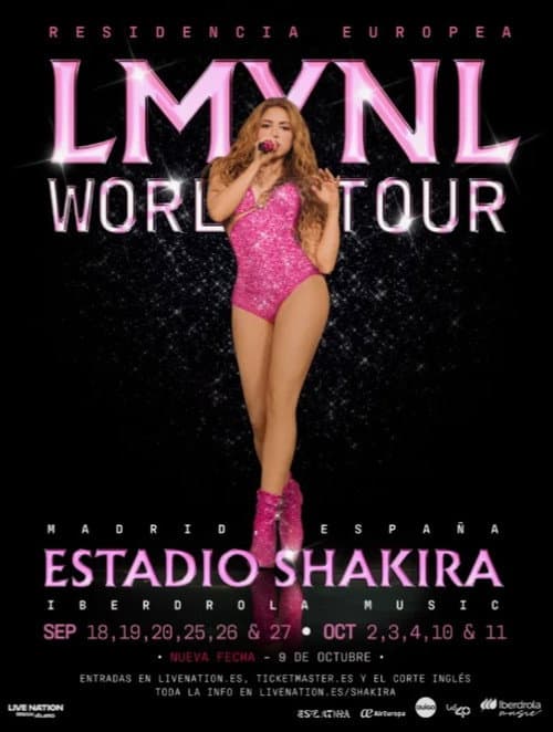 Постер: Shakira Live from Madrid