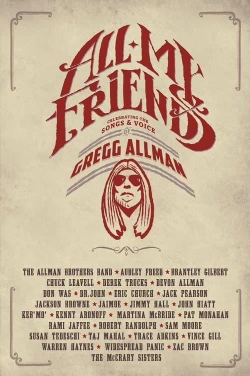 Постер: All My Friends - Celebrating the Songs & Voice of Gregg Allman