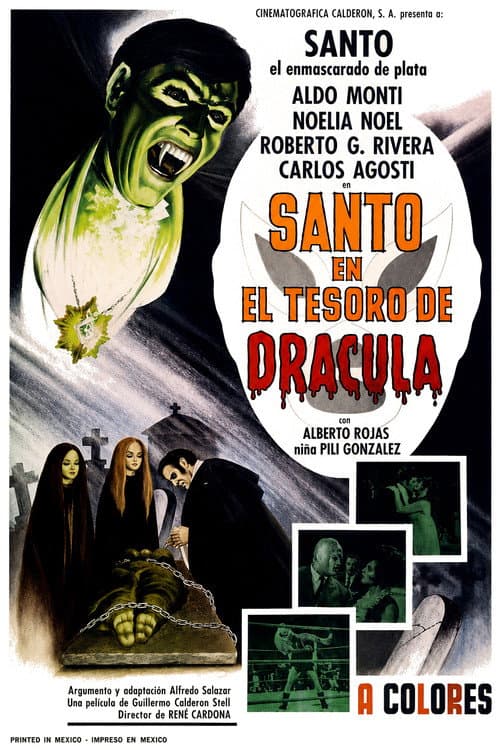 Постер: Santo en El tesoro de Drácula