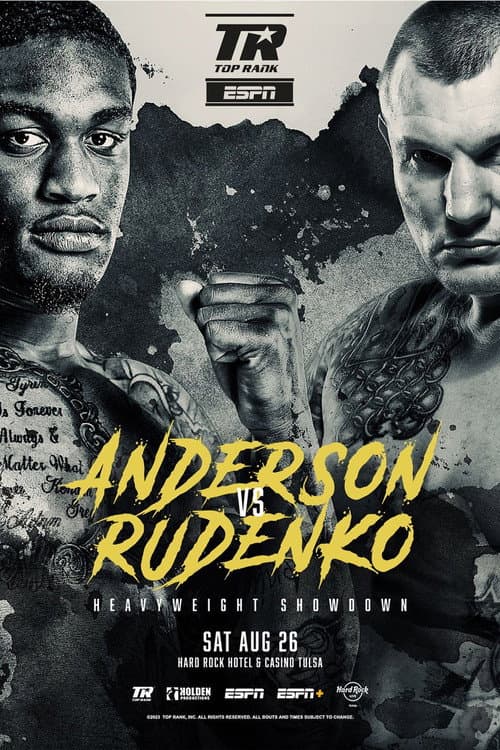 Постер: Jared Anderson vs. Andriy Rudenko