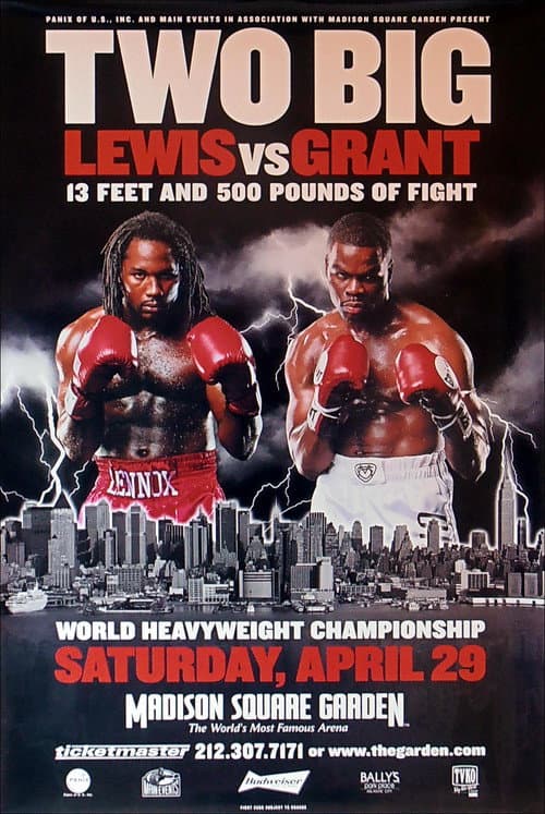 Постер: Lennox Lewis vs. Michael Grant