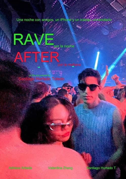 Постер: Rave por la noche, After por la mañana
