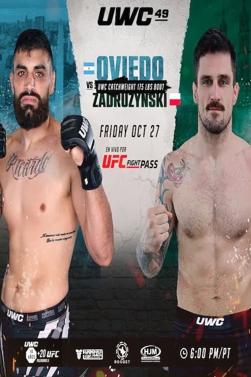 Постер: UWC 49: Oviedo vs. Zadruzynski
