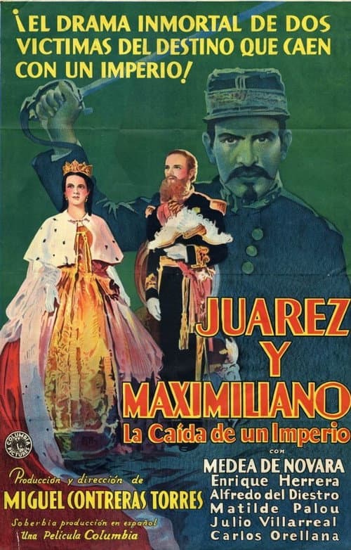 Постер: Juárez y Maximiliano: la caída de un imperio